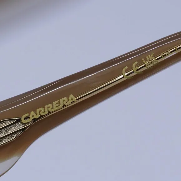 Carrera FLAGLAB 14 010A HA Sunglasses Beige Shield Frame, Brown Lenses